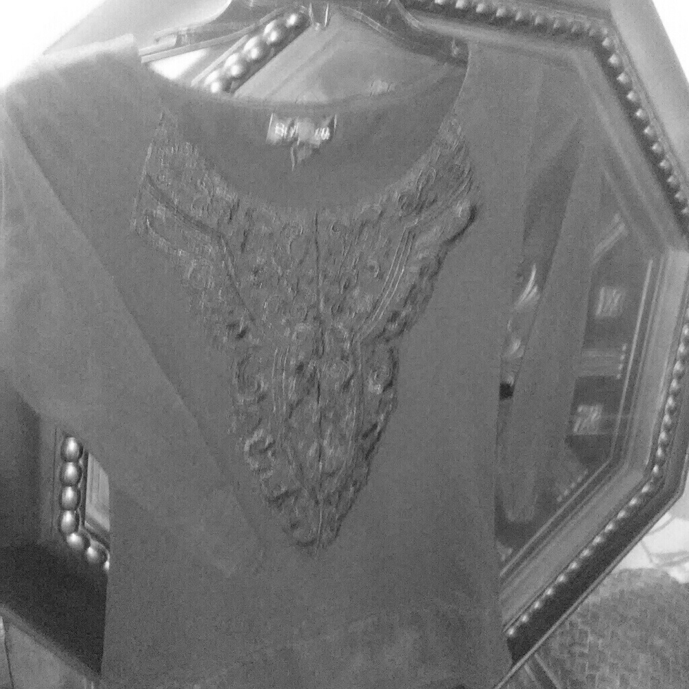 Black quarter sleeve shirt